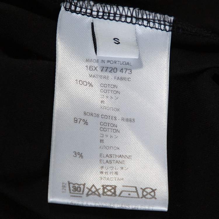 Pre Owned Givenchy Monochrome Cotton Power of Love Oversized T Shirt S