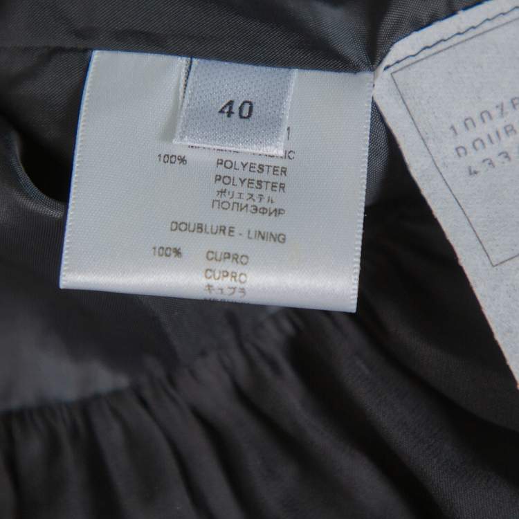 Pre Owned Givenchy Black Chiffon Cross Tie Detail Drop Waist Sleeveless Dress M