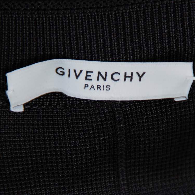مملوكة مسبقًا Givenchy Black Knit Cape Sleeve Detail Kimono Jacket M