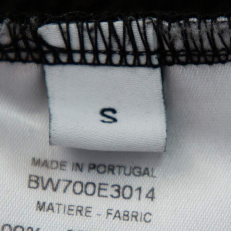 Pre Owned Givenchy Black Cotton Logo Printed Distressed Sweatshirt S