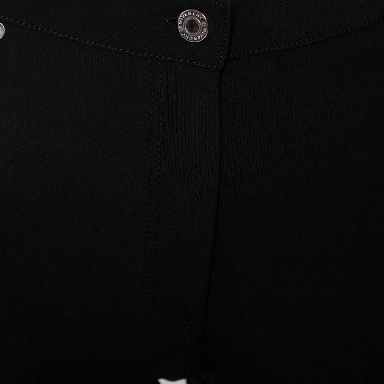 Pre Owned Givenchy Black Knit Skinny Leggings M
