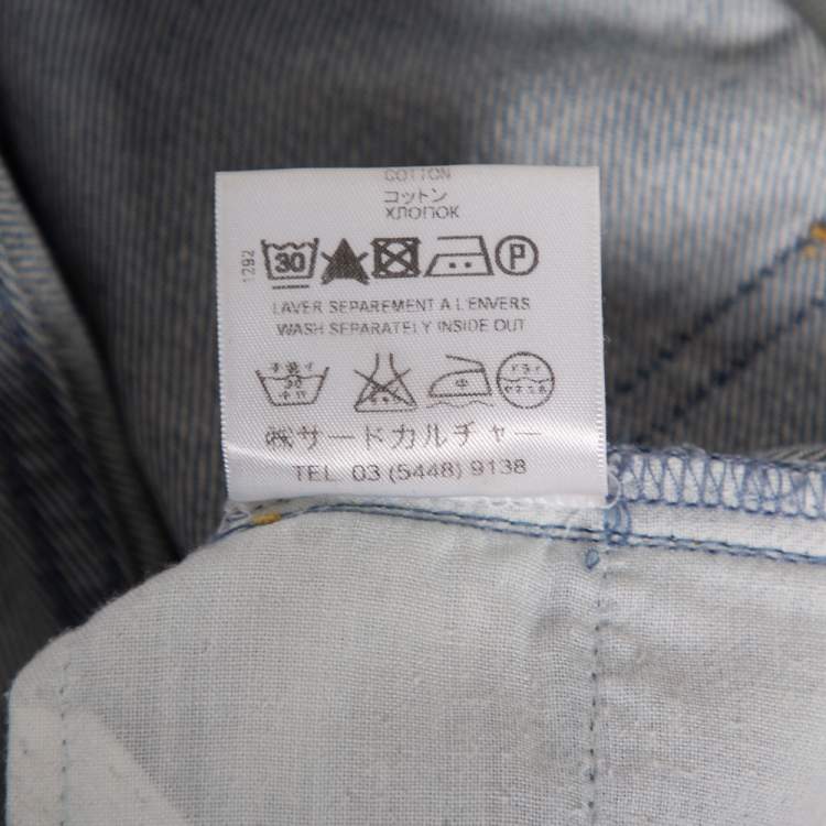 Pre Owned Givenchy Light Blue Washed Denim Jeans M