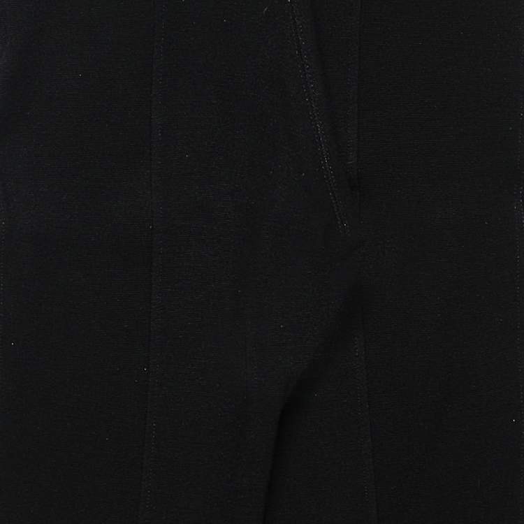 Pre Owned Givenchy Black Knit and Jersey Strapless Jumpsuit XS