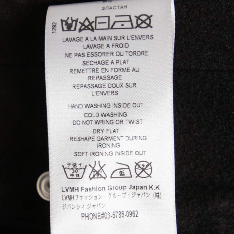 Pre Owned Givenchy Black Jersey Logo Tape Trimmed Zip Front Jacket M