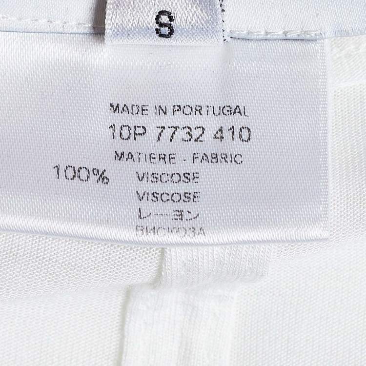 Pre Owned Givenchy White Knit Full Sleeve Top S