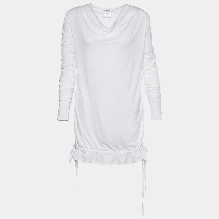 Pre Owned Givenchy White Knit Full Sleeve Top S