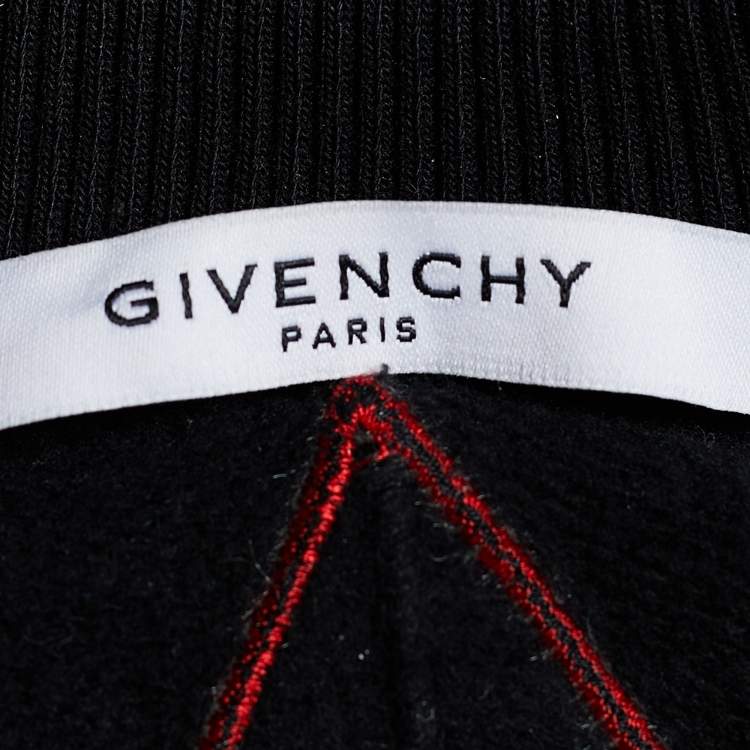 Pre Owned Givenchy Black Cotton Eye Embroidered Cold Shoulder Shift Dress M
