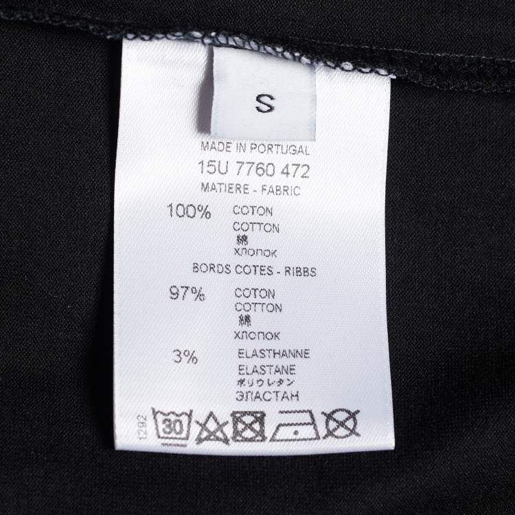 Pre Owned Givenchy Black Robot Print Cotton T-Shirt S