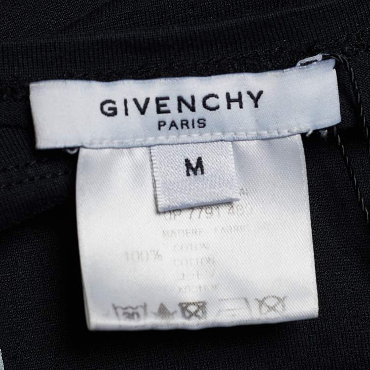 Pre Owned Givenchy Dark Grey Jersey Floral Print Oversized T-Shirt M