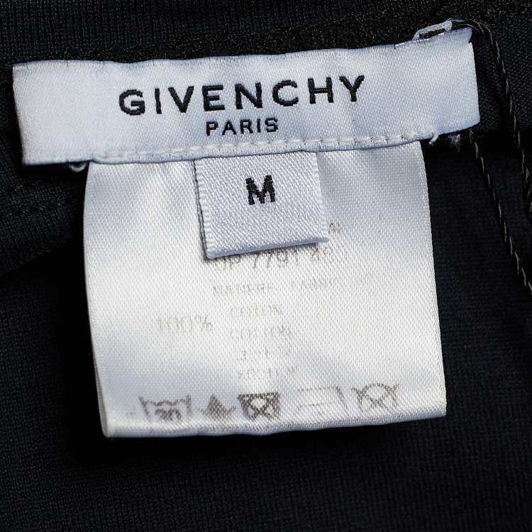 Pre Owned Givenchy Dark Grey Jersey Floral Print Oversized T-Shirt M