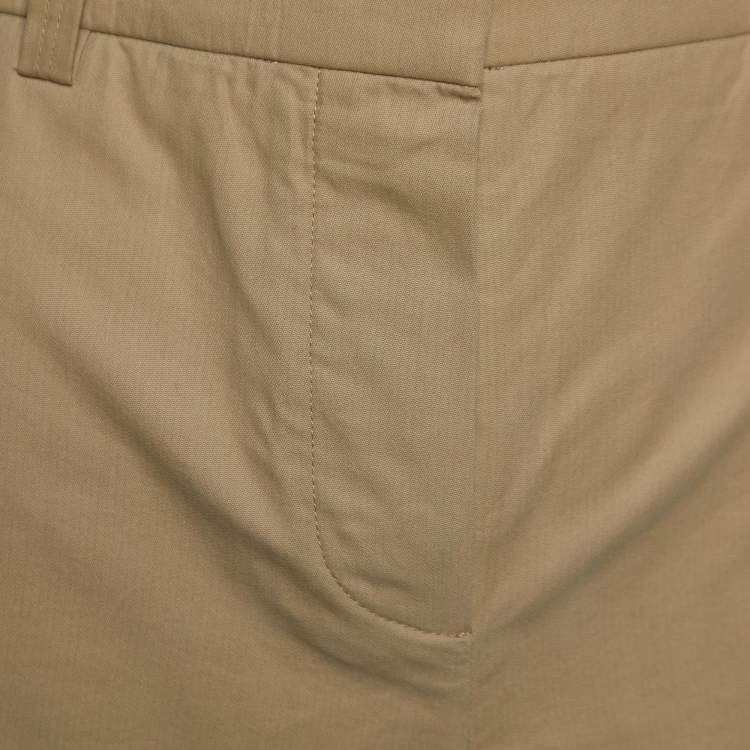 Pre Owned Givenchy Beige Cotton Visible Pocket Detail Shorts S