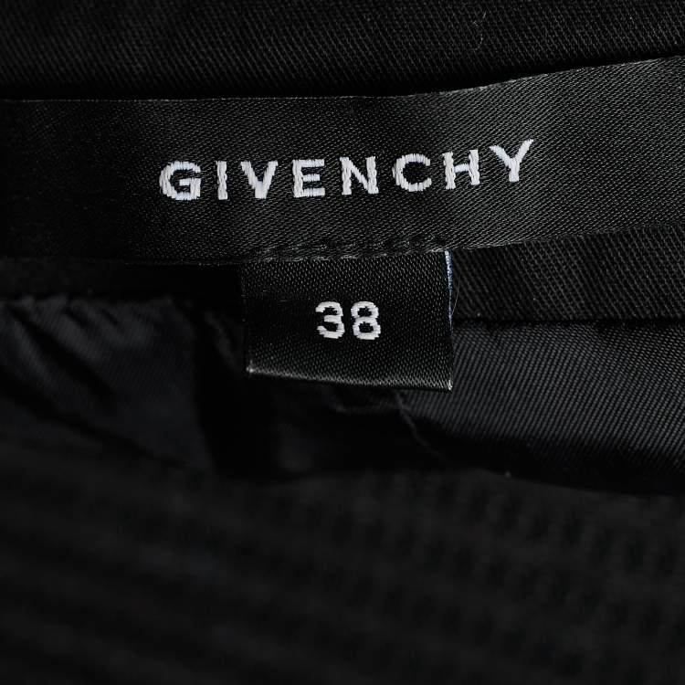 Pre Owned Givenchy Black Cotton Studded Waist Coat M