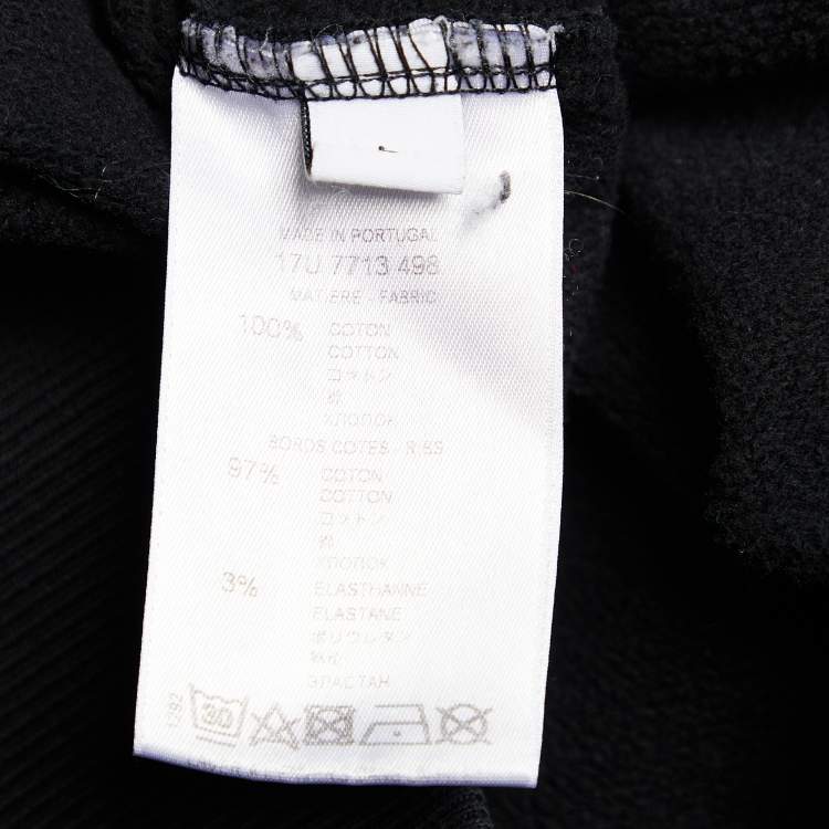 Pre Owned Givenchy Black Graphic Print Cotton Crew Neck Sweatshirt L