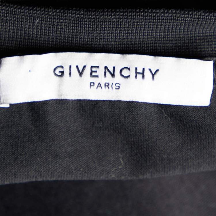 Pre Owned Givenchy Black Bambi Printed Cotton Short Sleeve T-Shirt S
