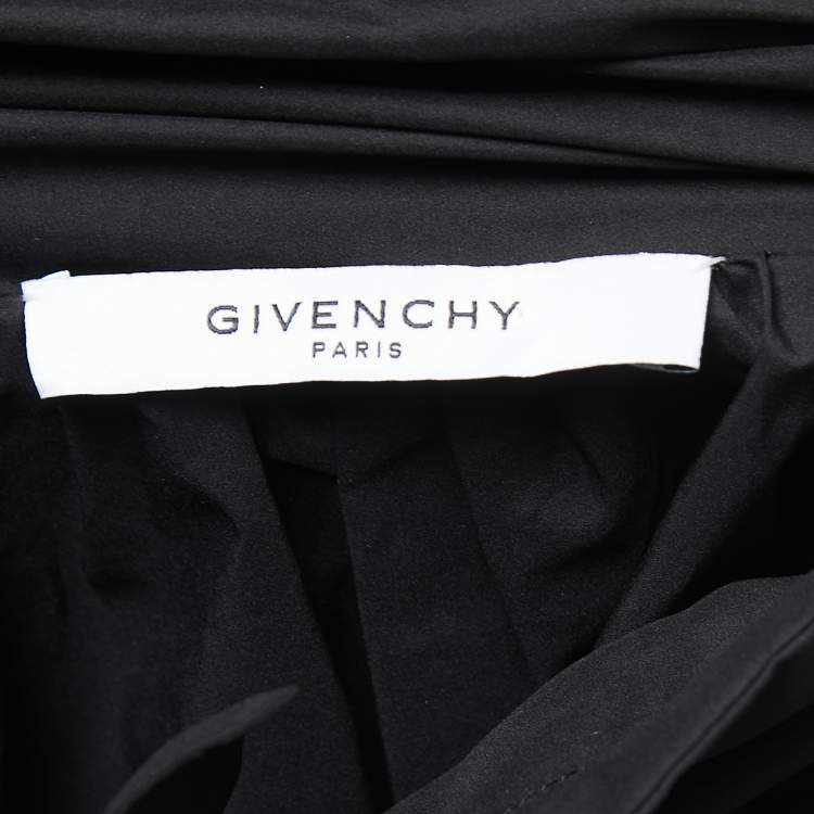 Pre Owned Givenchy Black Synthetic Hooded Windbreaker Jacket M