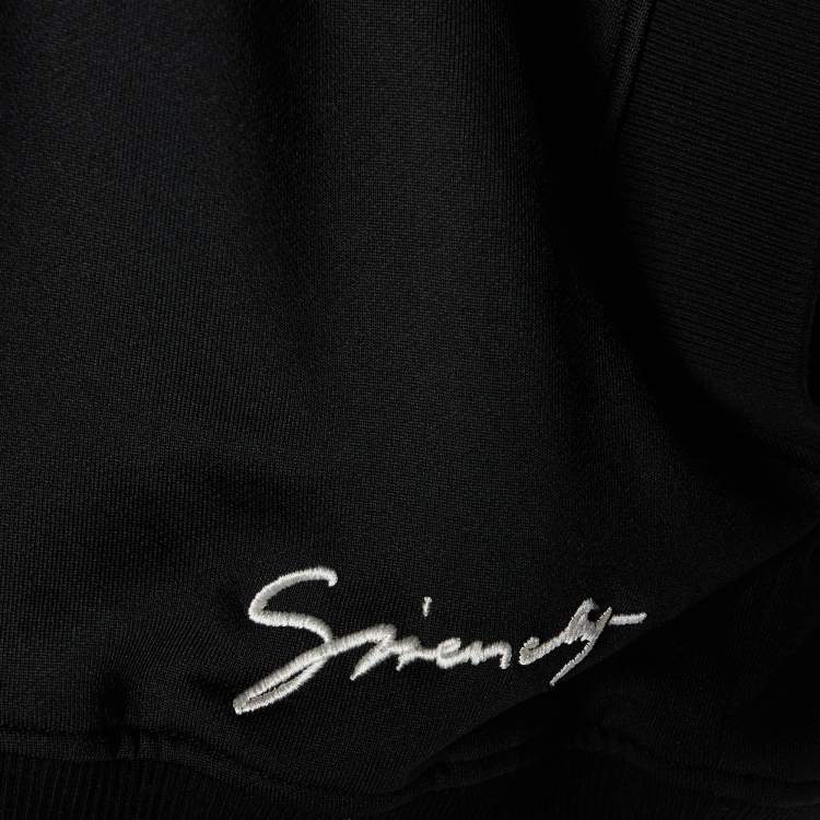 Pre Owned Givenchy Black Jersey & Knit Box Fit Sweatshirt M