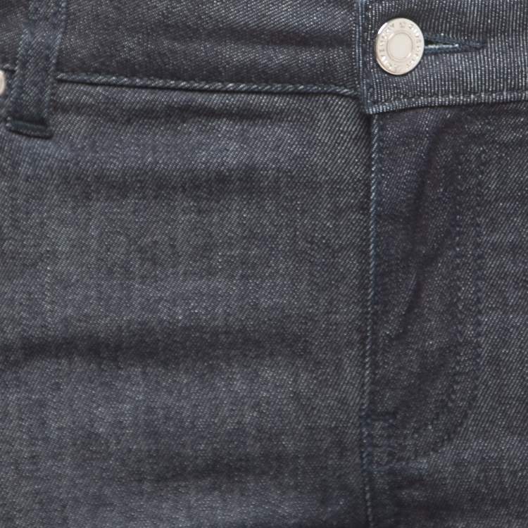 Pre Owned Givenchy Navy Blue Denim Tapered Leg Jeans M