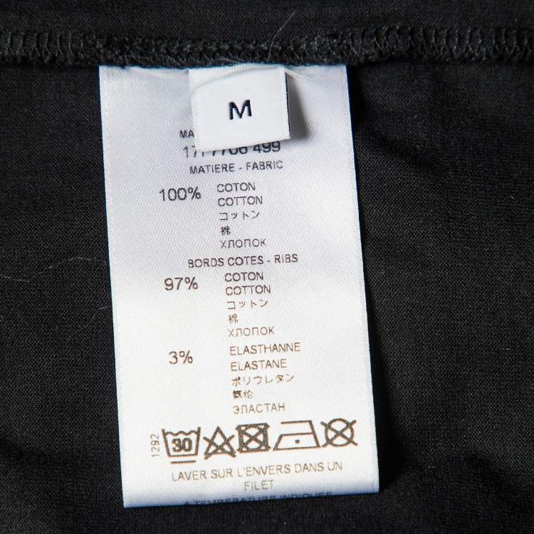 Pre Owned Givenchy Black Bambi Printed Cotton Knit Oversized T-Shirt M