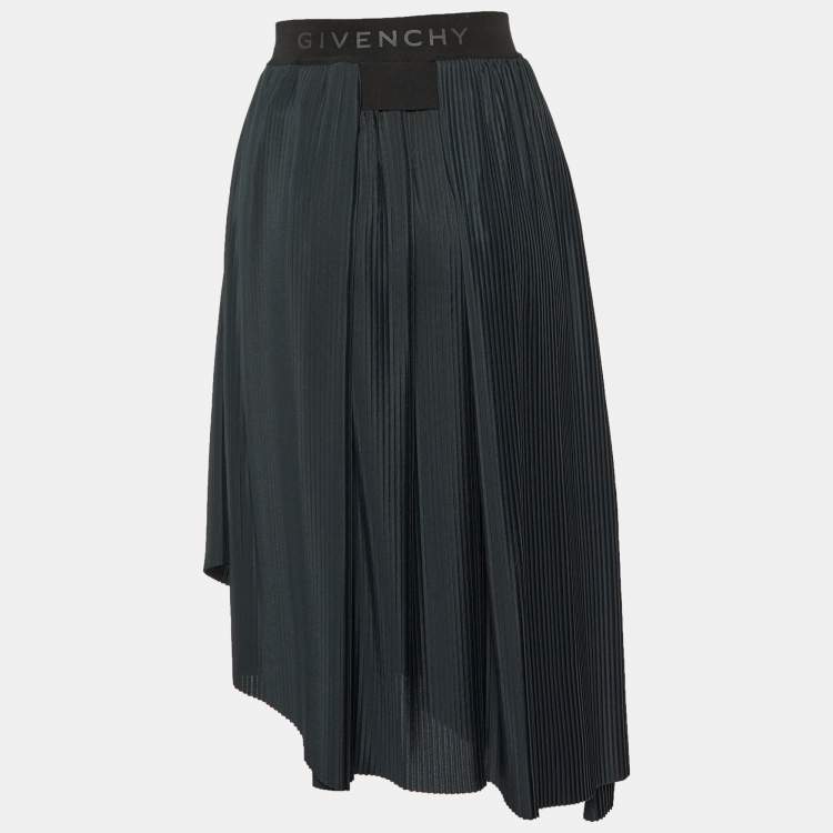 Givenchy black outlet pleated skirt