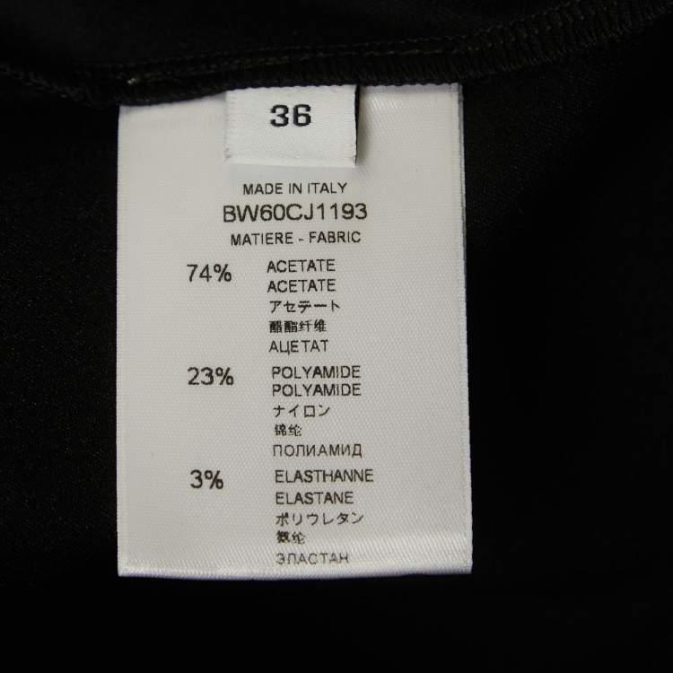 Pre Owned Givenchy Black Faux Leather Sleeveless Top S