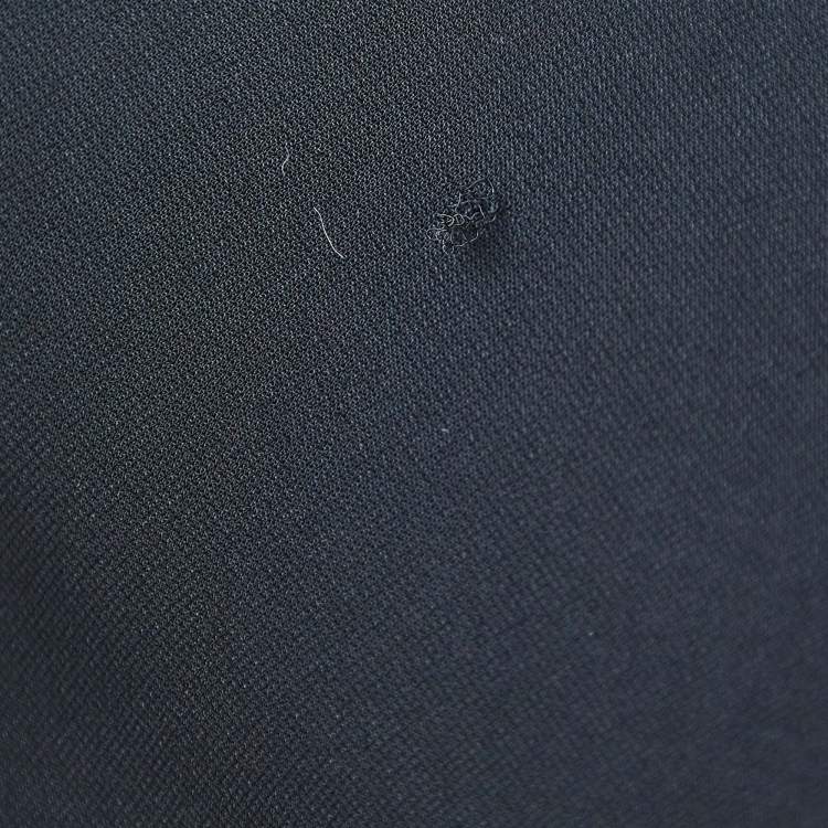 Pre Owned Givenchy Black Crepe Double Breasted Flared Mid-Length Coat M
