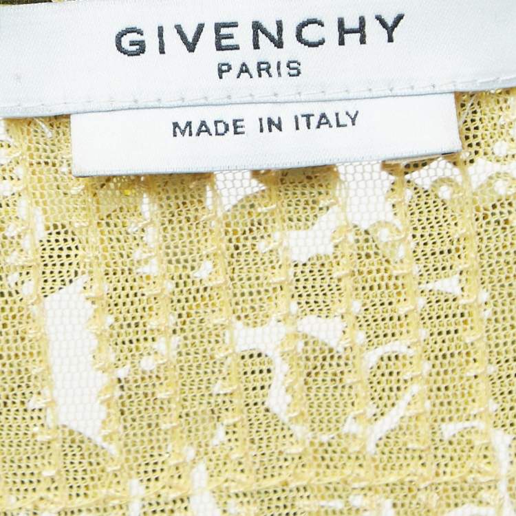Pre Owned Givenchy Gold Sequined Sleeveless Mini Dress M