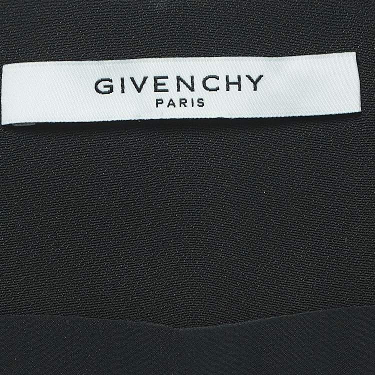 Pre Owned Givenchy Black Crepe Buttoned Sleeveless Jumpsuit S