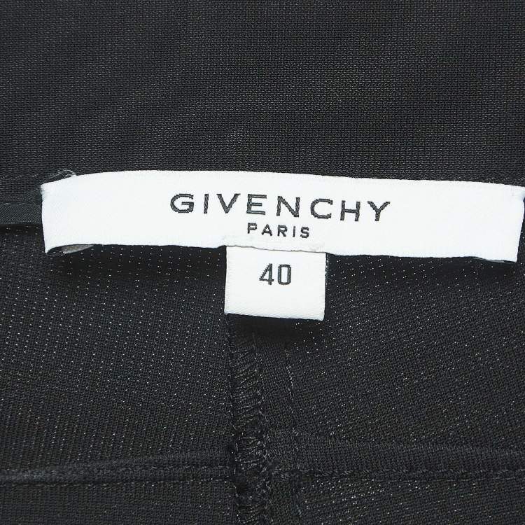 Pre Owned Givenchy Black Stretch Crepe Skinny Trousers M