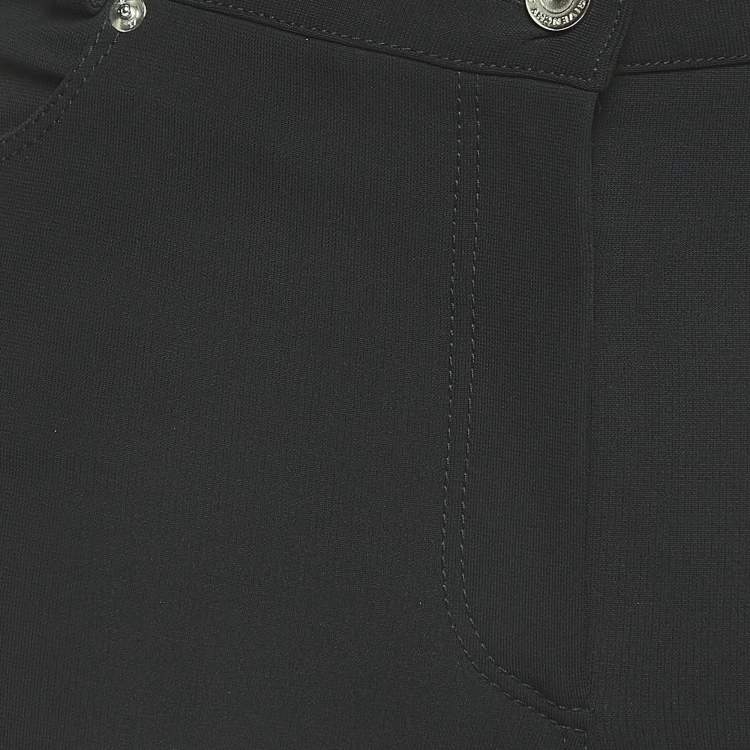 Pre Owned Givenchy Black Stretch Crepe Skinny Trousers M