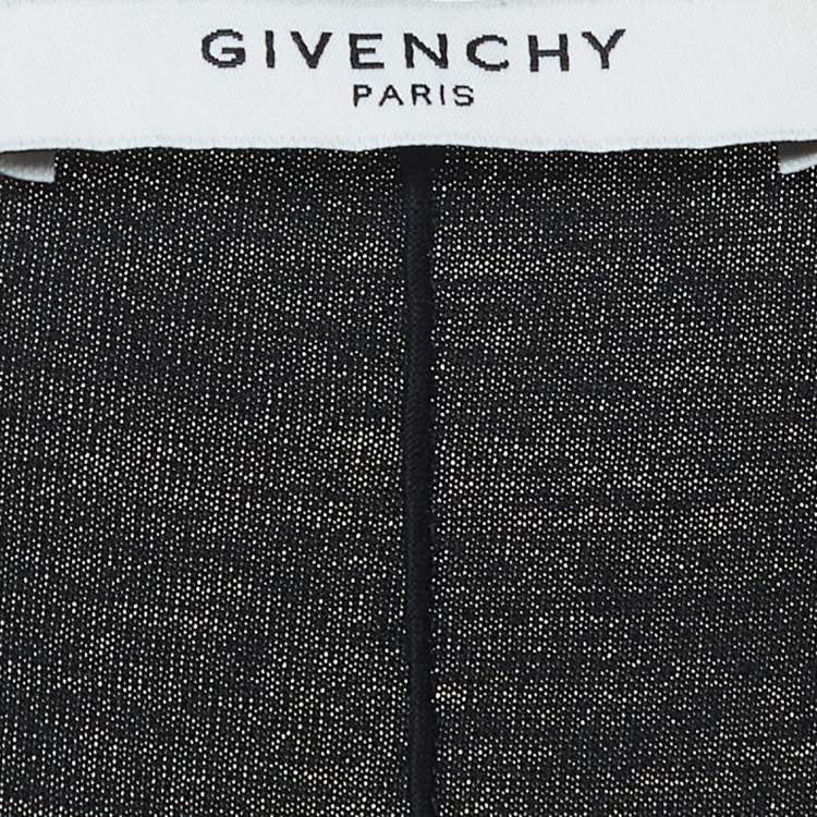 Pre Owned Givenchy Black Print Cotton Knit Tank Top S