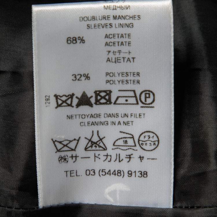 Pre Owned Givenchy Black Wool Studded Button Front Blazer M