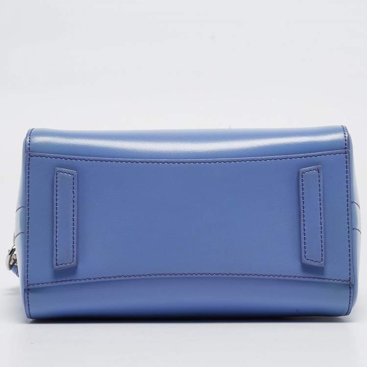 Pre Owned Givenchy Lavender Leather Mini Antigona Satchel