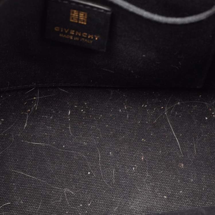 Pre Owned Givenchy Beige/Black Canvas Mini G Tote  
