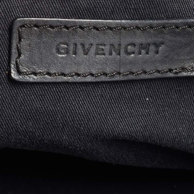 Pre Owned Givenchy Black Leather Zip Dome Satchel