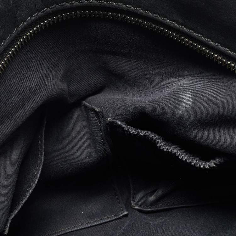 Pre Owned Givenchy Black Leather Zip Dome Satchel