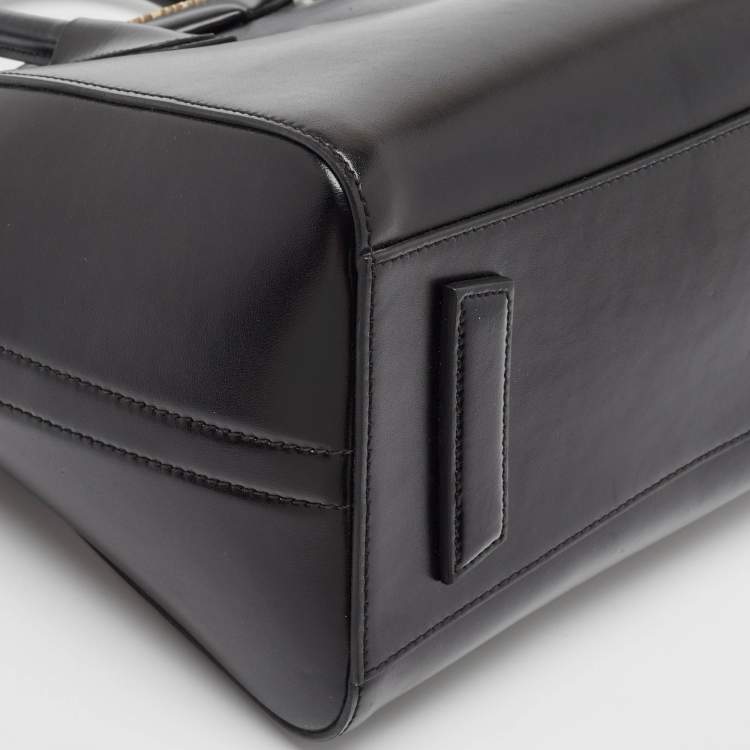 Pre Owned Givenchy Black Leather Small Antigona Satchel