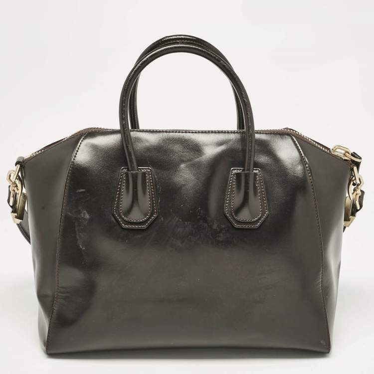 Pre Owned Givenchy Brown Leather Medium Antigona Satchel