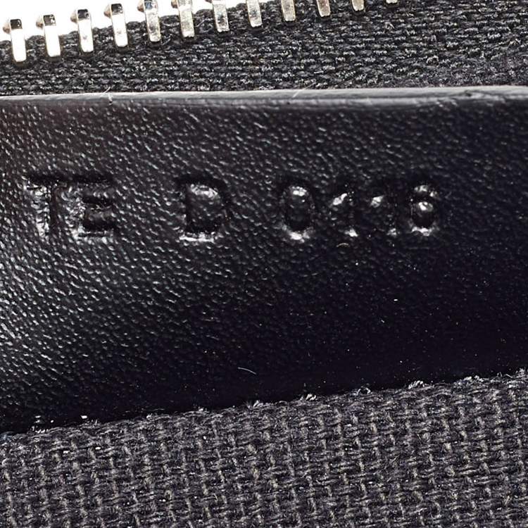 Pre Owned Givenchy Black/White Leather Antigona Zip Pouch