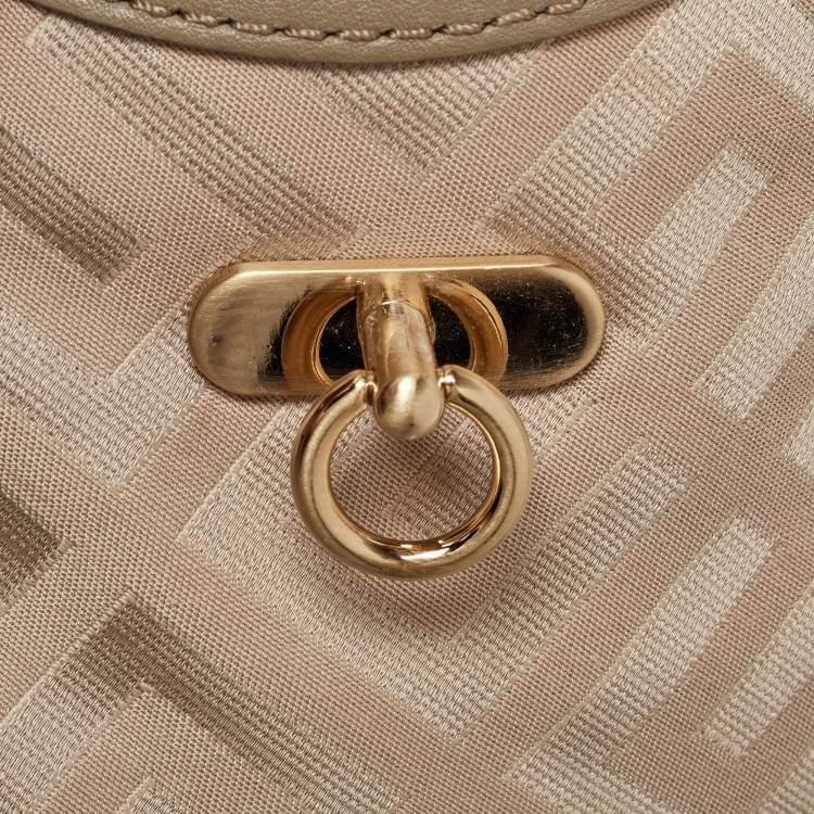 Pre Owned Givenchy Beige Signature Canvas and Leather Tote