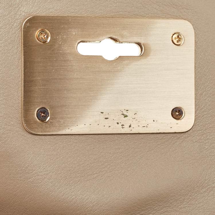 Pre Owned Givenchy Beige Signature Canvas and Leather Tote
