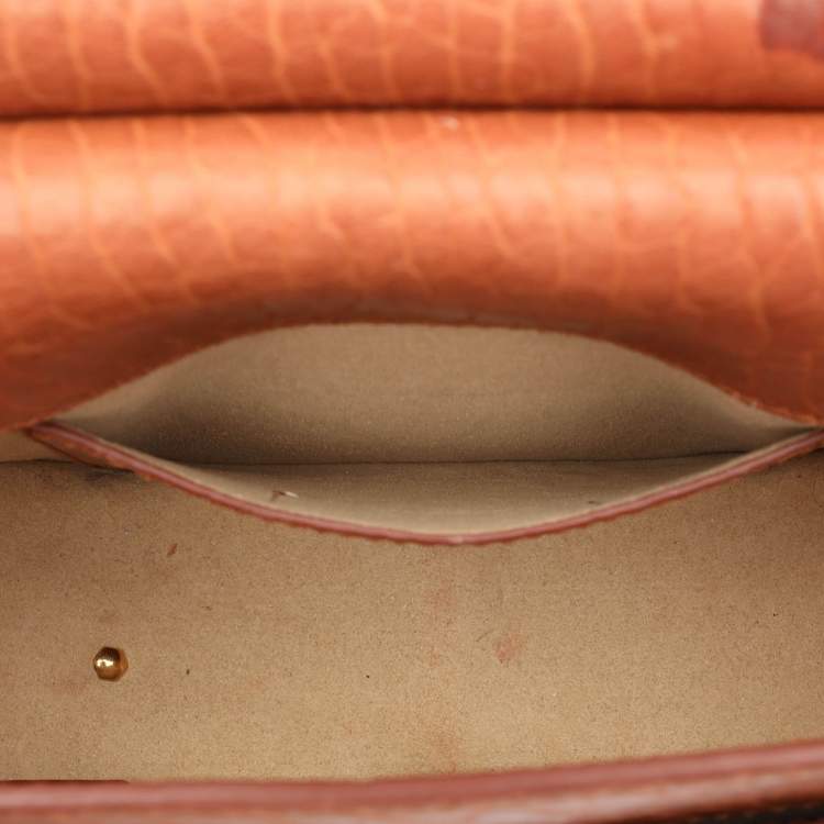 Pre Owned Givenchy Brown Leather Infinity Saddle Shoulder Bag