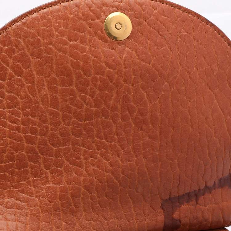 Pre Owned Givenchy Brown Leather Infinity Saddle Shoulder Bag