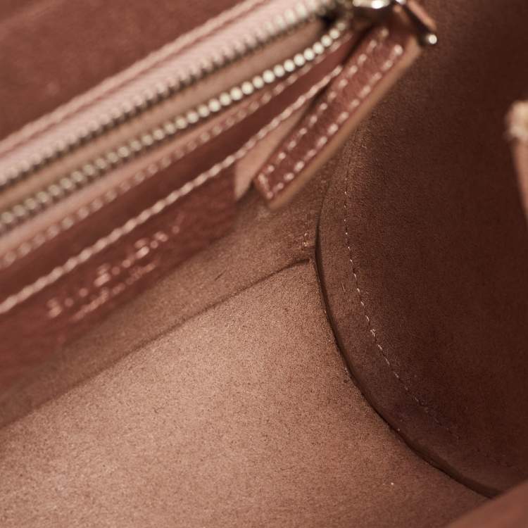 Pre Owned Givenchy Metallic Leather Mini Pandora Box Crossbody Bag