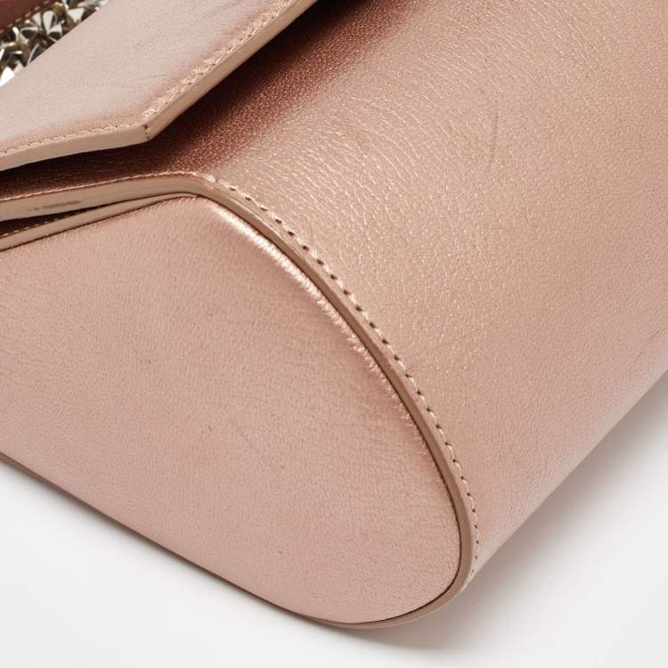 Pre Owned Givenchy Metallic Leather Mini Pandora Box Crossbody Bag