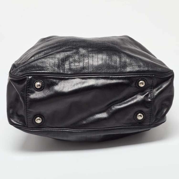 Pre Owned Givenchy Black Leather Shopper Tote