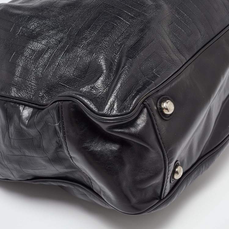 Pre Owned Givenchy Black Leather Shopper Tote