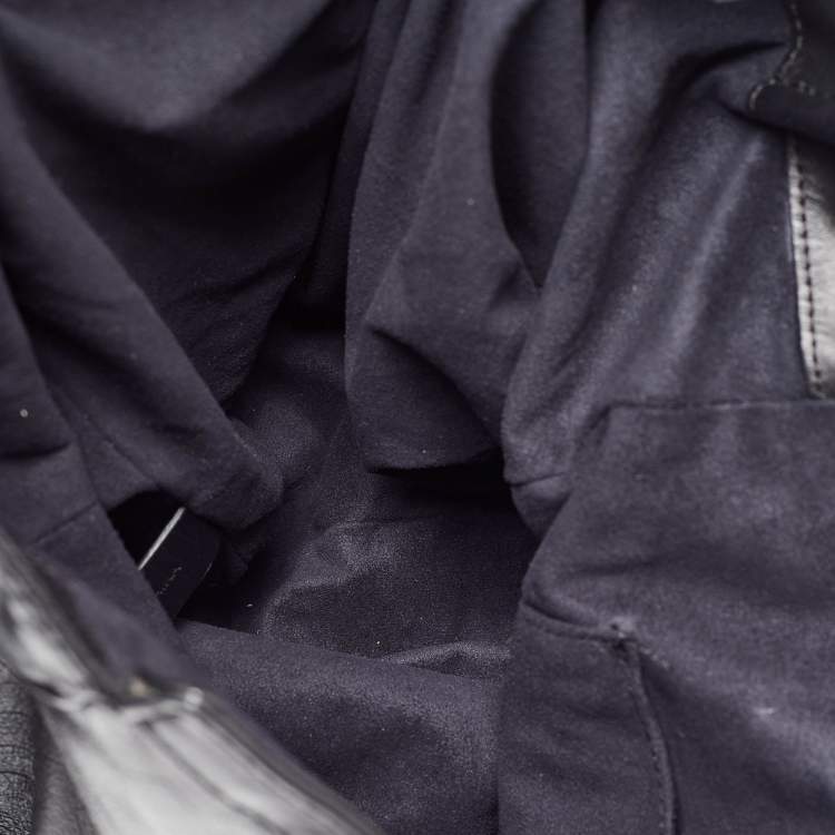Pre Owned Givenchy Black Leather Shopper Tote