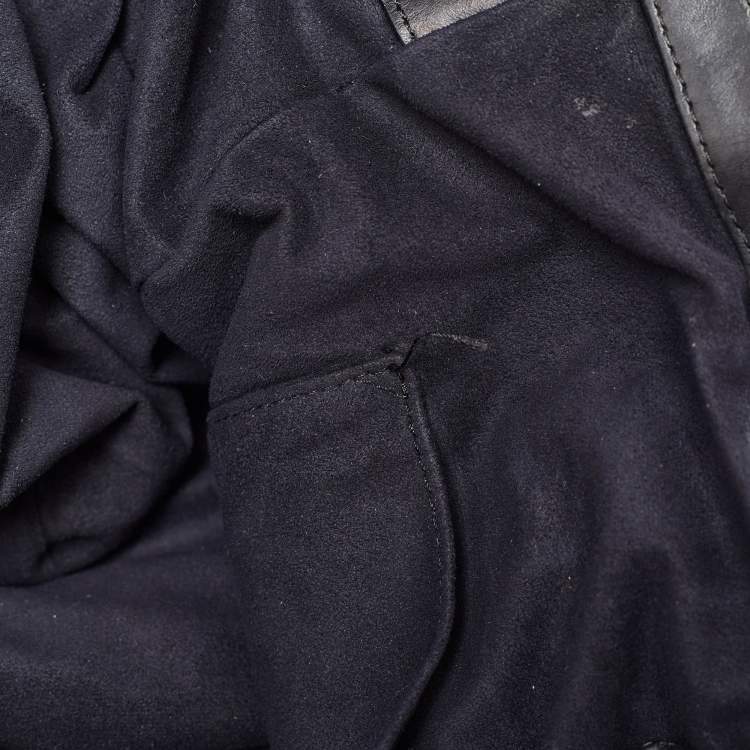 Pre Owned Givenchy Black Leather Shopper Tote