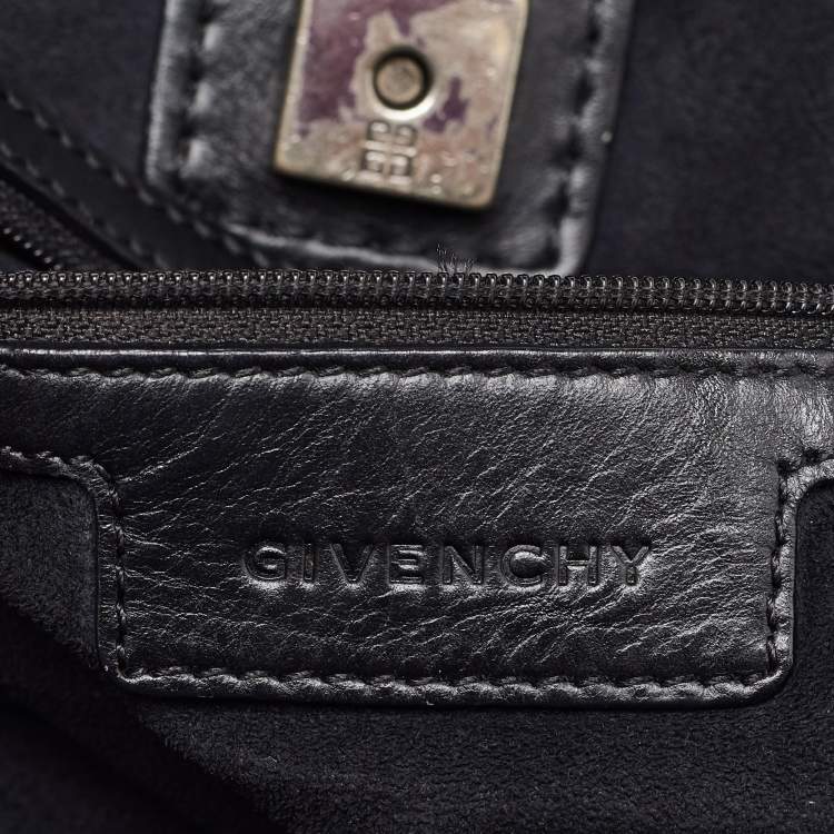 Pre Owned Givenchy Black Leather Shopper Tote