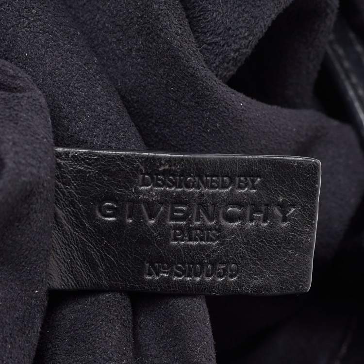 Pre Owned Givenchy Black Leather Shopper Tote